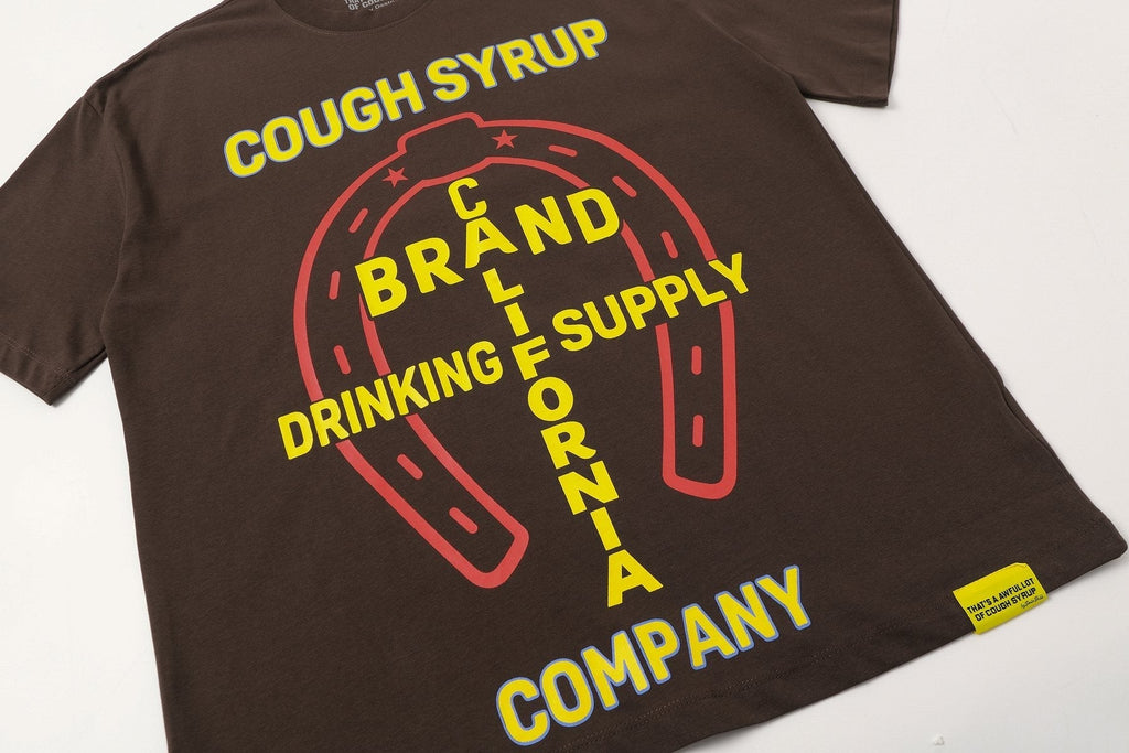 THAT'S A AWFUL LOT OF COUGH SYRUP Bull Lightning Graphic T-Shirt ¡ª detail