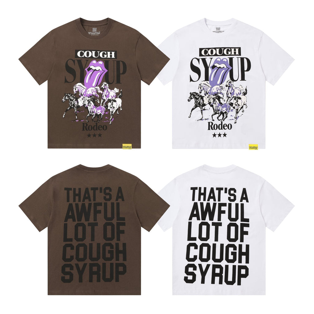 THAT'S A AWFUL LOT OF COUGH SYRUP Front & Back Graphic T-Shirt ¡ª comparison