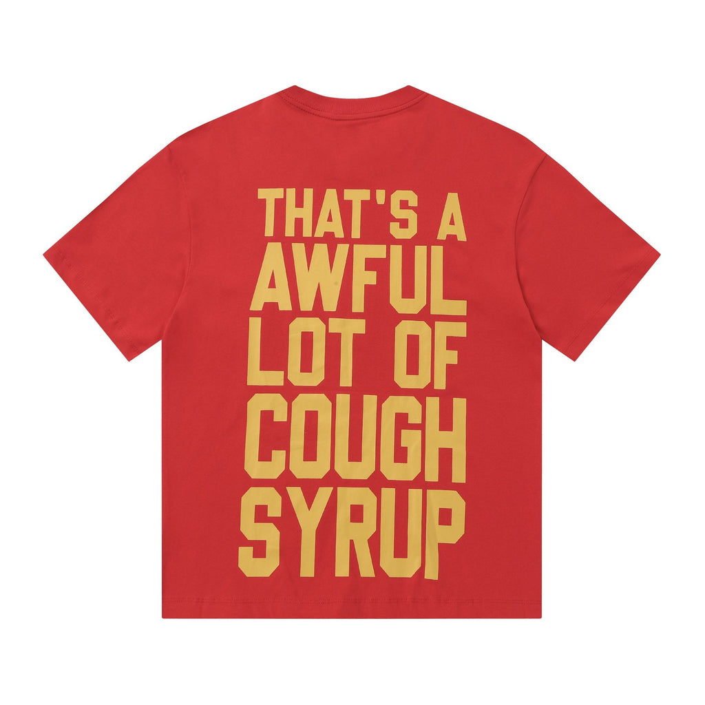 THAT'S A AWFUL LOT OF COUGH SYRUP Mona Lisa Graphic Short-Sleeve T-Shirt ¡ª back