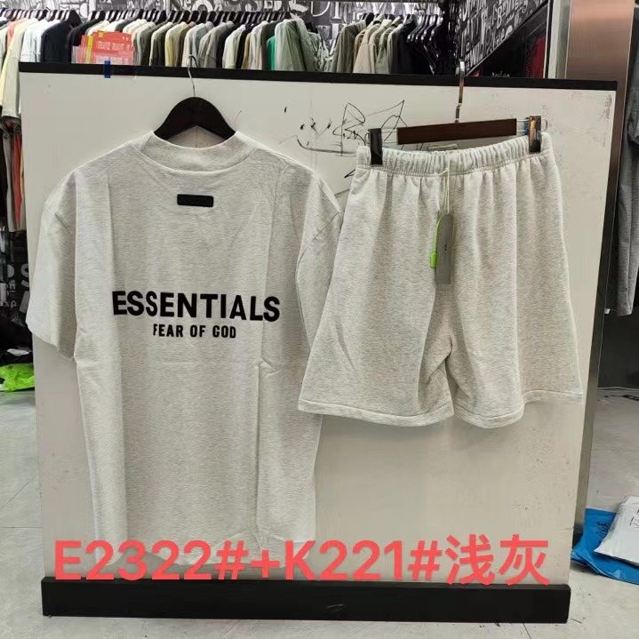 ESSENTIALS Front Wordmark T-Shirt & Shorts Set ¡ª back