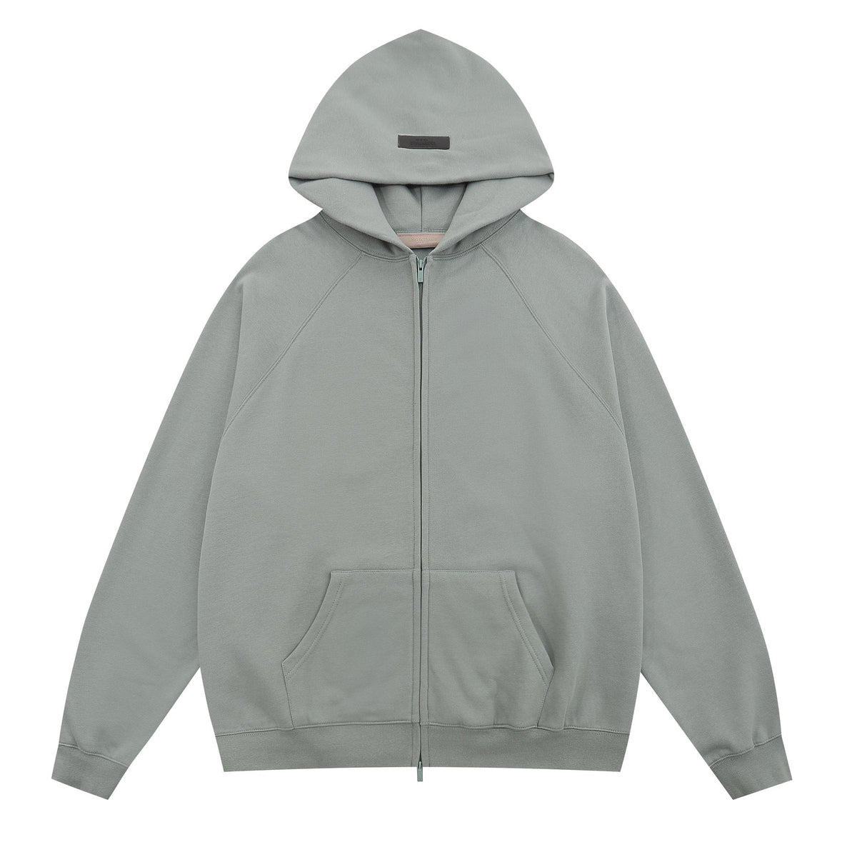 Essentials Fear of God Tonal Logo Full-Zip Hoodie ¡ª front
