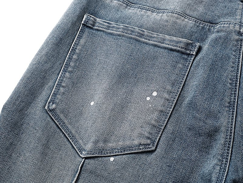R+A Light Blue Paint Splatter Jeans ¡ª detail