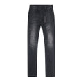 R+A Washed Black Distressed Logo Detail Jeans ¡ª front