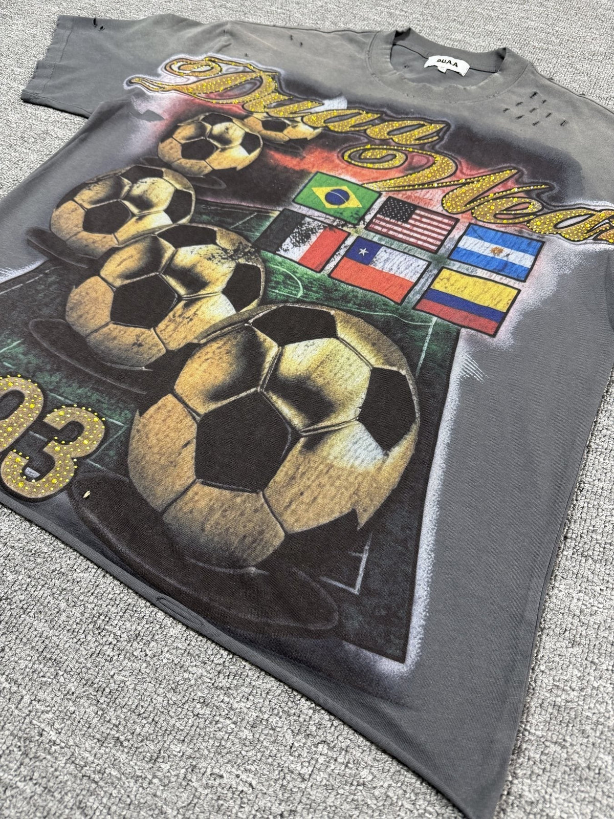 DUAA Soccer Flag Graphic T-Shirt ¡ª detail