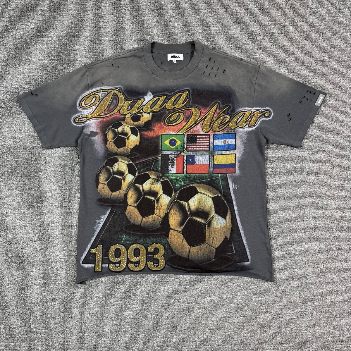 DUAA Soccer Flag Graphic T-Shirt ¡ª front