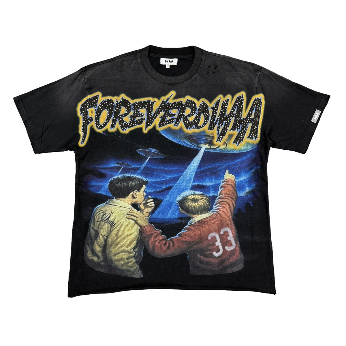 DUAA New Age Distressed Graphic T-Shirt ¡ª hero