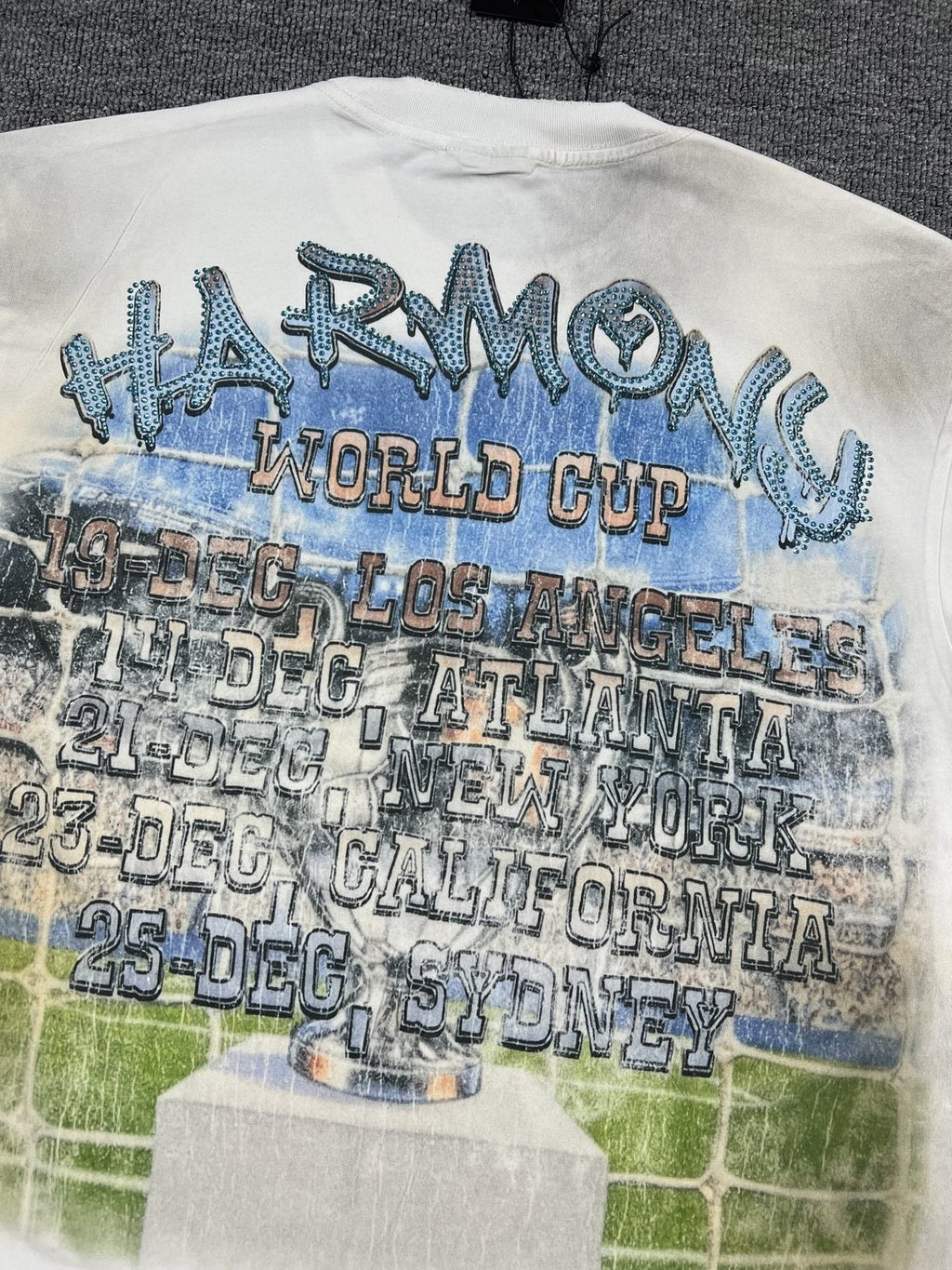 HARMONY New Age Cream World Cup Graphic T-Shirt ¡ª detail