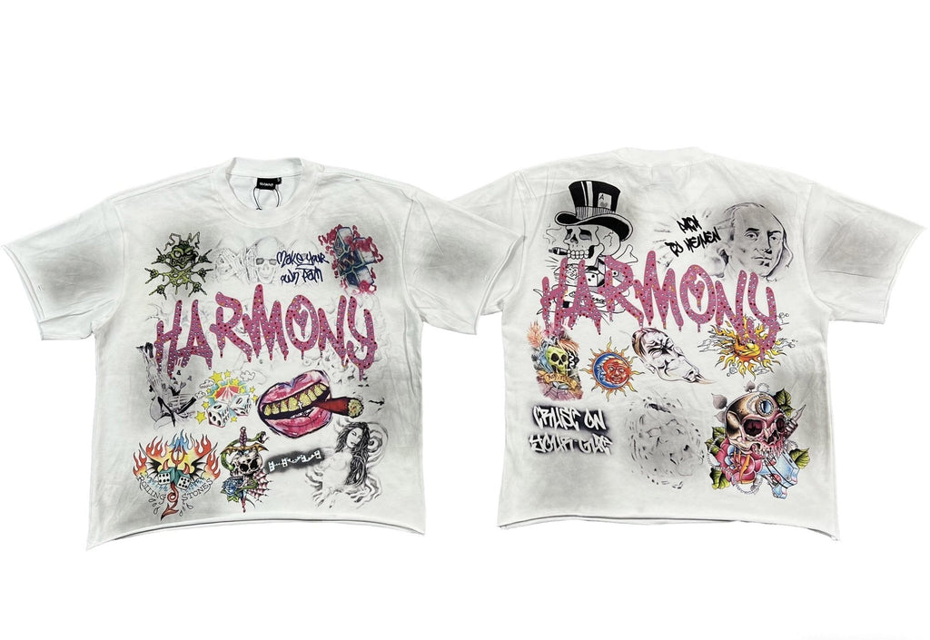 HARMONY New Age Rhinestone Graphic T-Shirt ¡ª hero