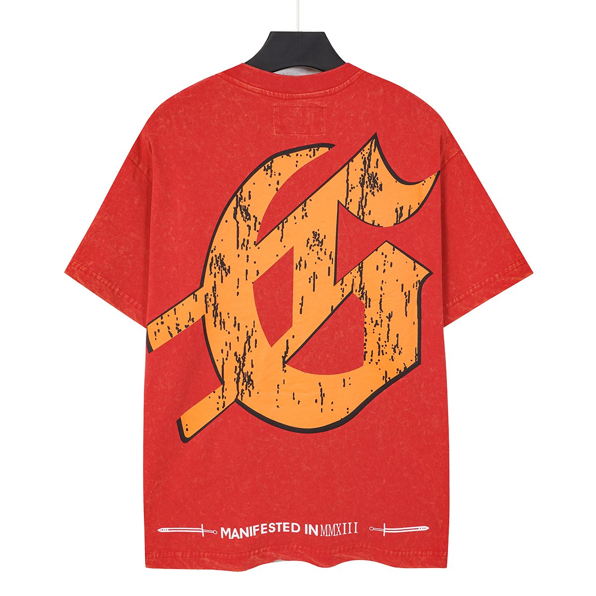 Godspeed Rock Graphic Acid-Wash T-Shirt ¡ª back