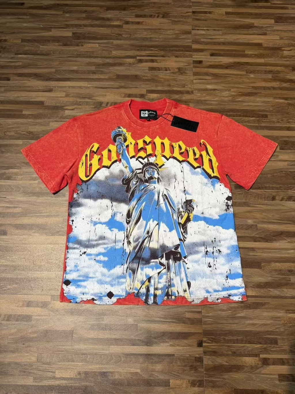Godspeed Rock Graphic Acid-Wash T-Shirt ¡ª context