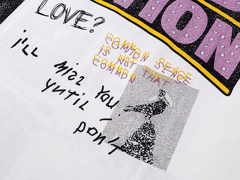 MIXED EMOTION White Graphic T-Shirt ¡ª detail