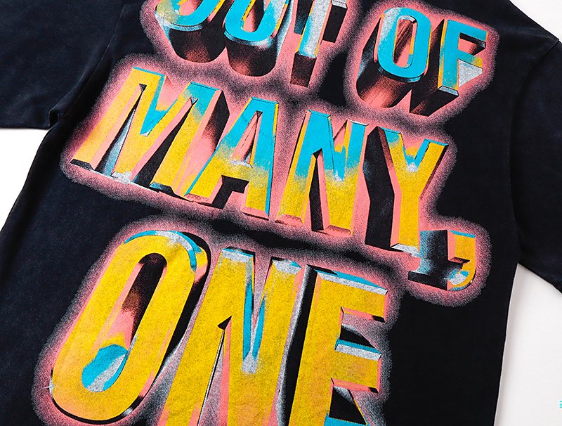 Godspeed Out of Many One Skull Graphic T-Shirt ¡ª detail