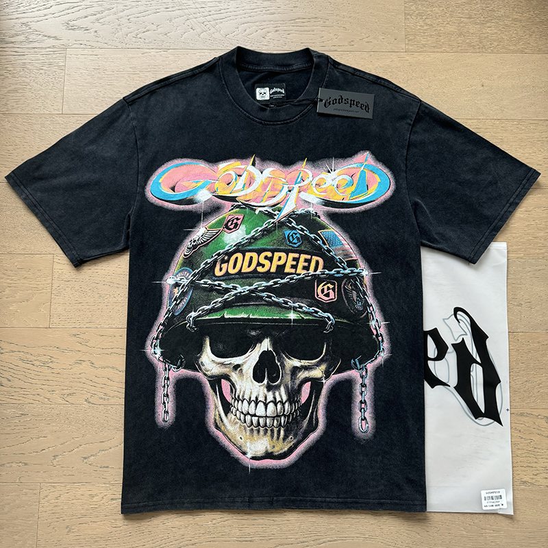 Godspeed Out of Many One Skull Graphic T-Shirt ¡ª context