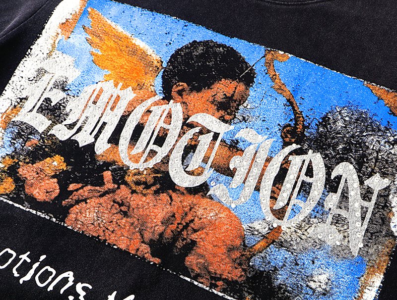 MIXED EMOTION Angel Graphic T-Shirt ¡ª detail