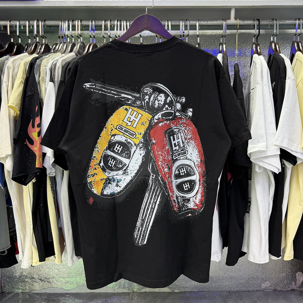 Life Hustlere Motorcycle Graphic Short-Sleeve T-Shirt ¡ª back