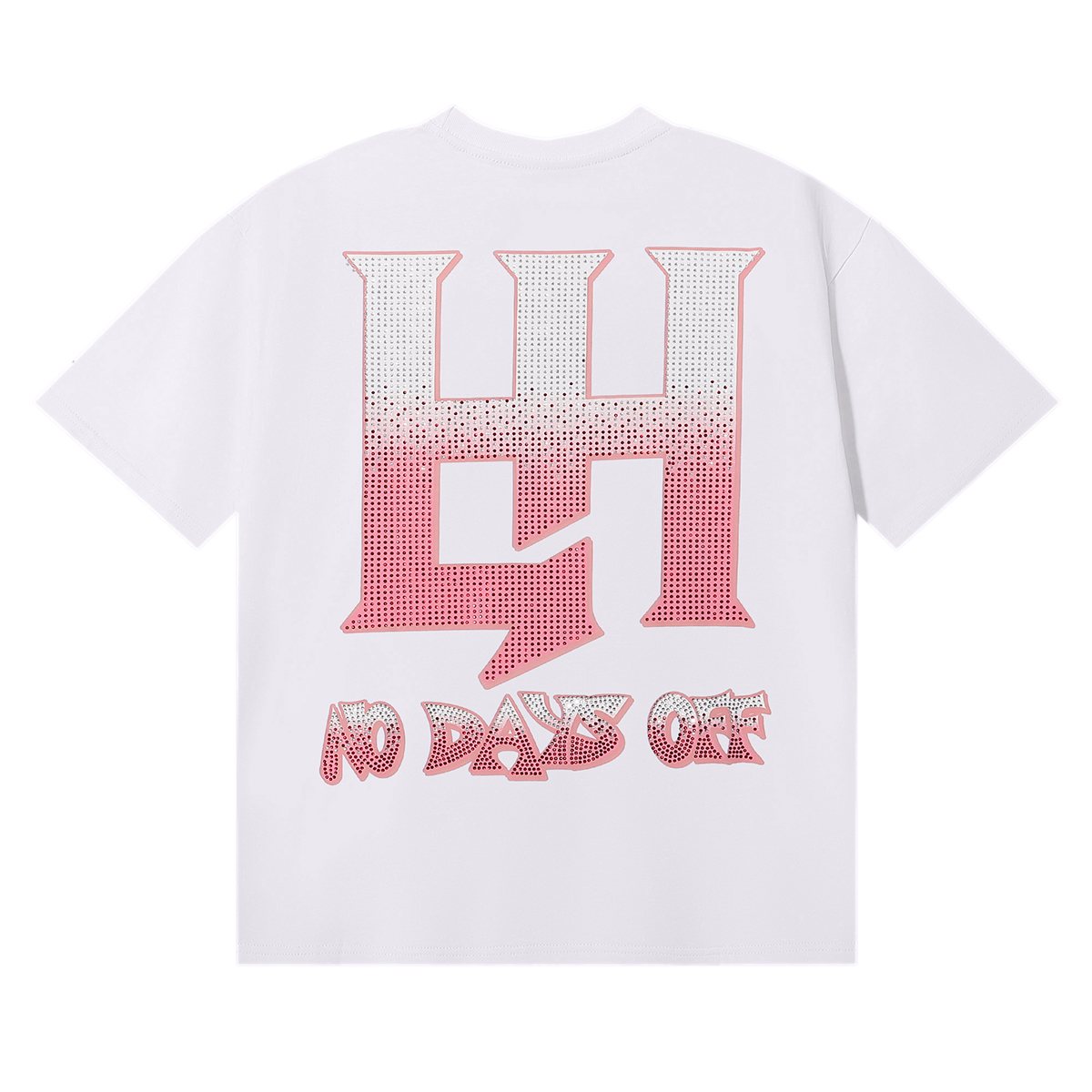 Life Hustlere Crying Woman Rhinestone Graphic T-Shirt ¡ª back