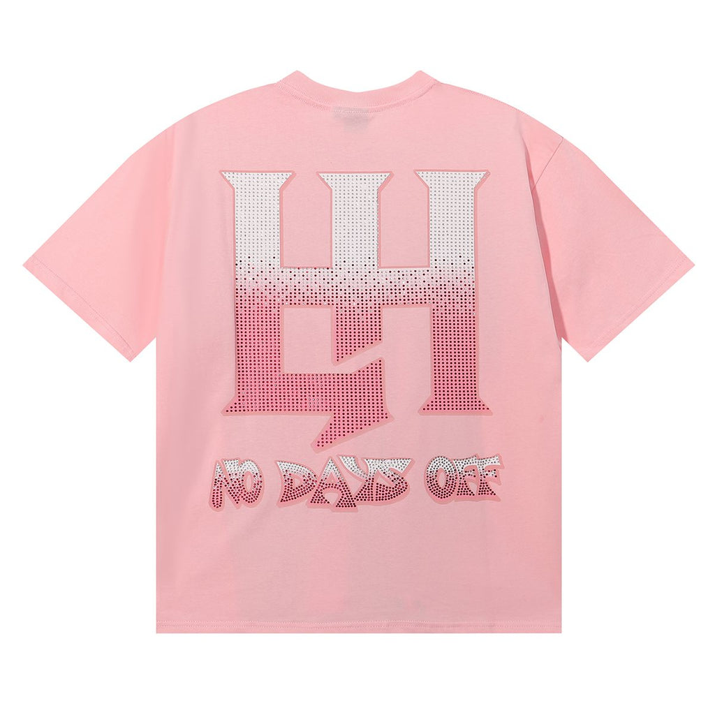 Life Hustlere Crying Woman Rhinestone Graphic T-Shirt ¡ª back