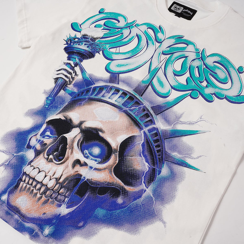 Godspeed Skull Liberty Graphic T-Shirt ¡ª detail