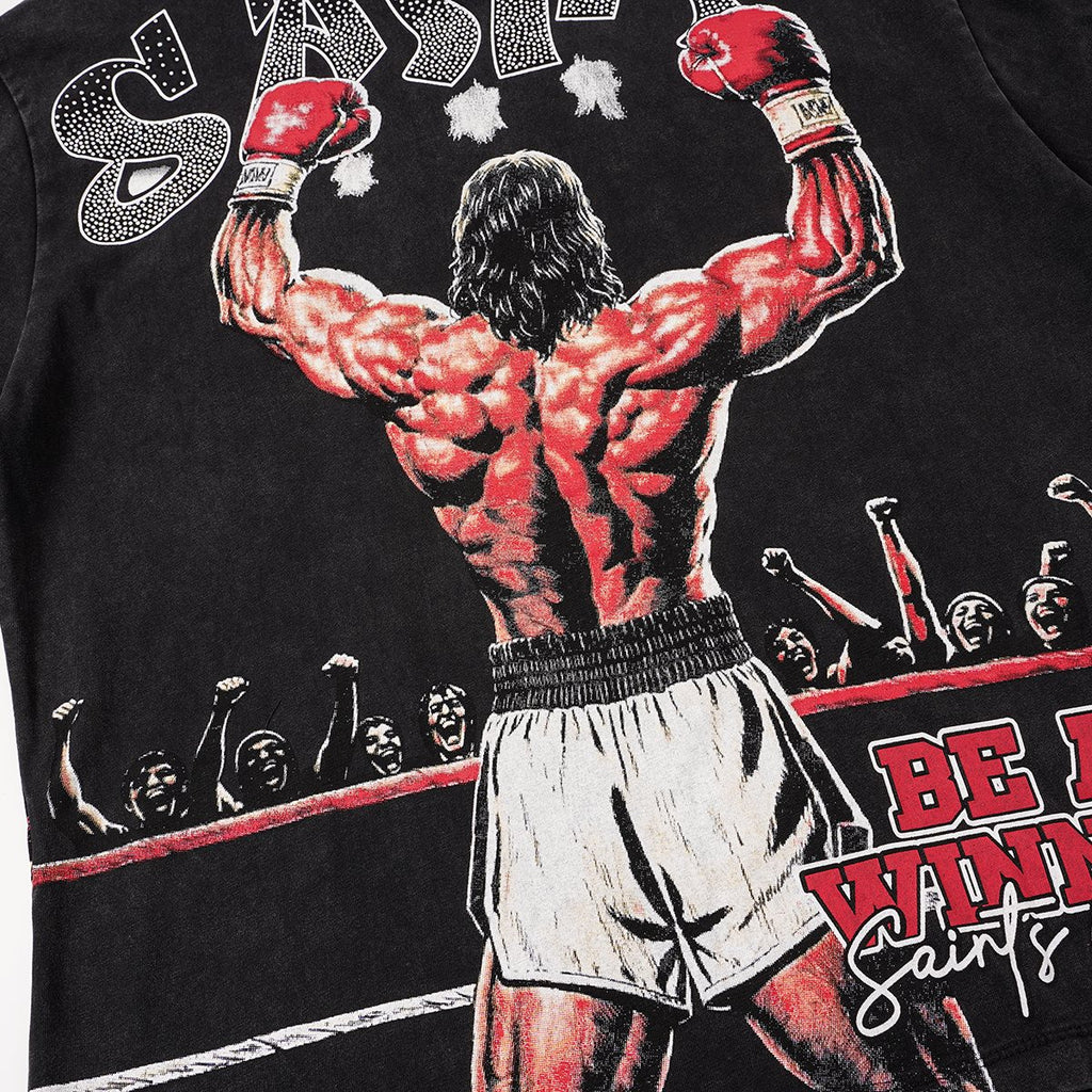 SAINT Boxer Winner Graphic T-Shirt ¡ª detail