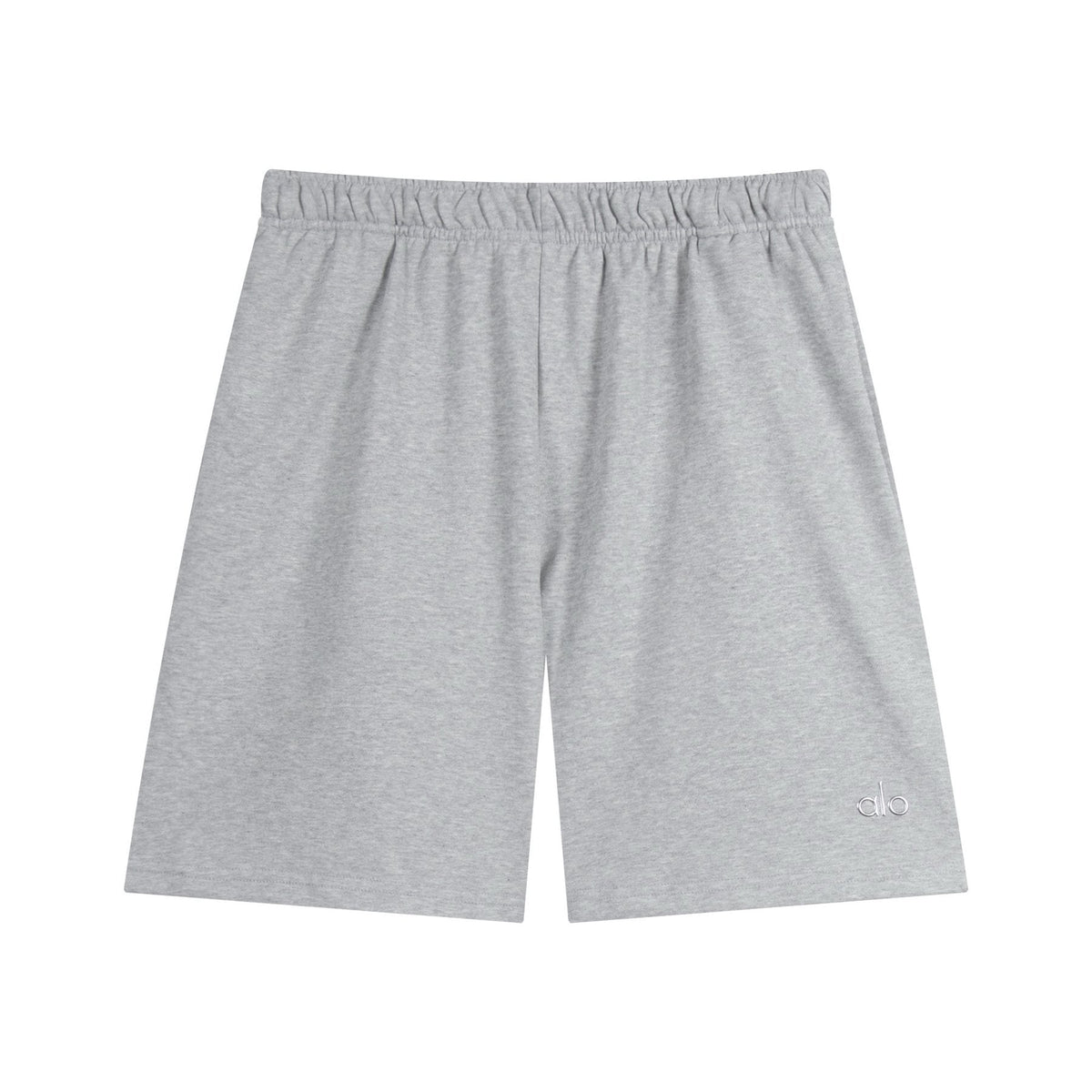 alo Elastic Waist Logo Detail Shorts ¡ª front