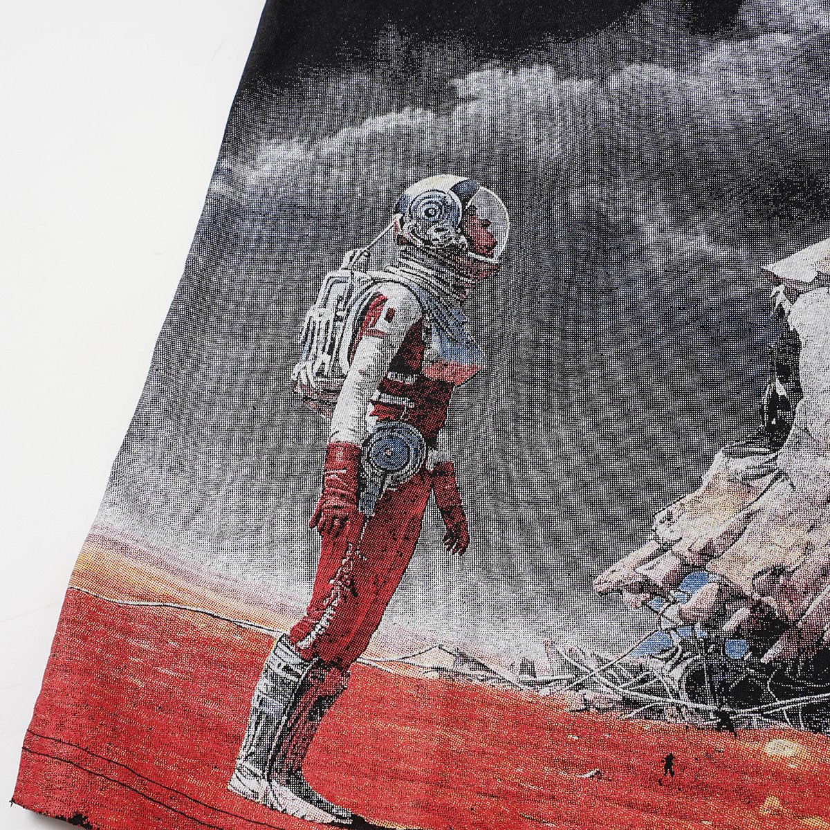 Godspeed Astronaut Skull Graphic T-Shirt ¡ª detail