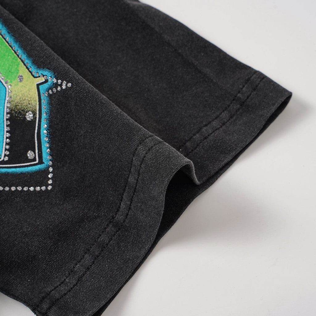 Godspeed Washed Black Rock Graphic T-Shirt ¡ª detail