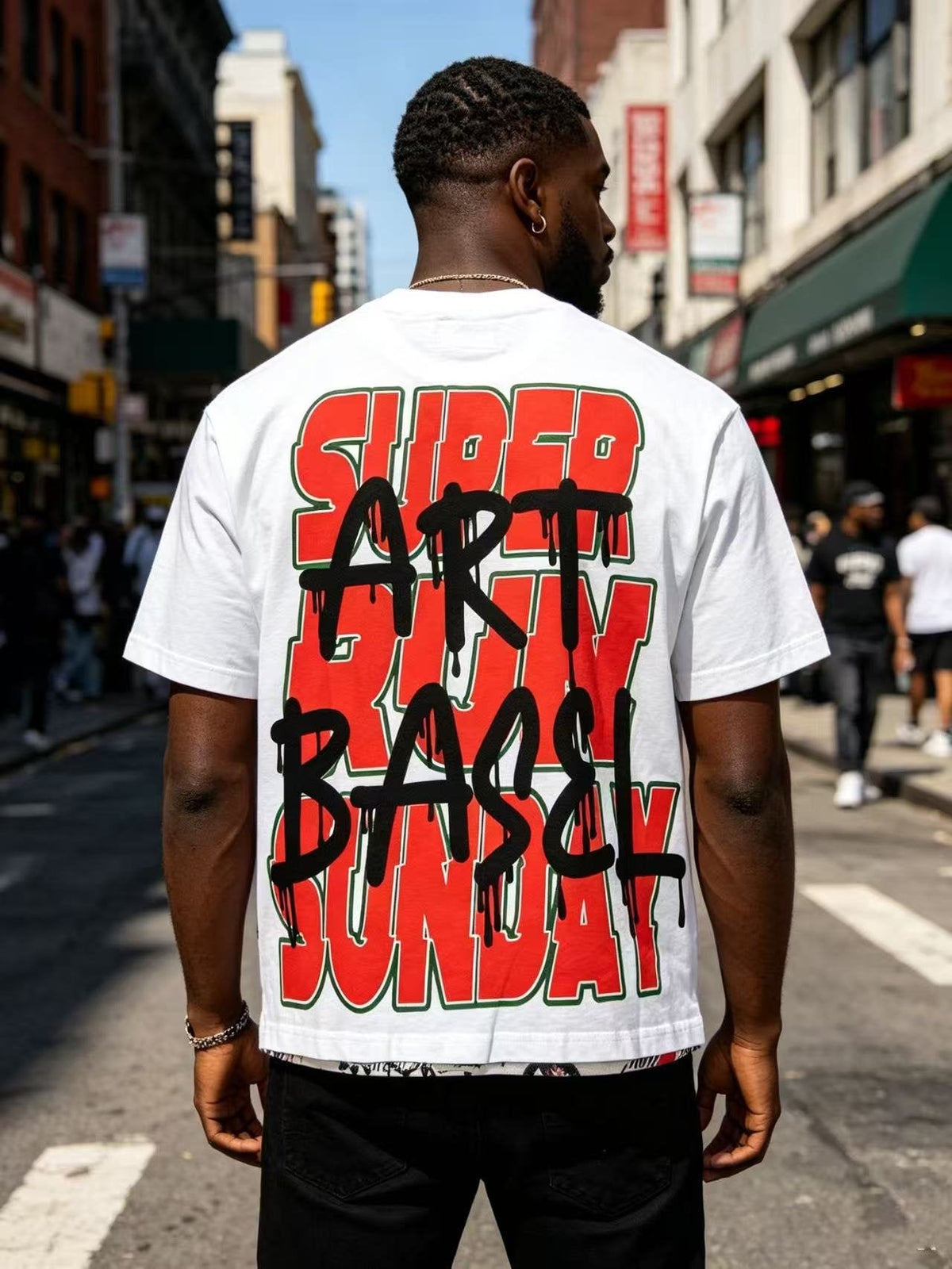 Godspeed Racing Graffiti Graphic T-Shirt - White ¡ª model