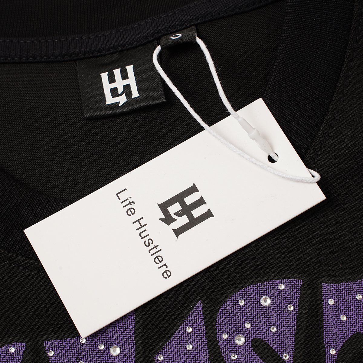 Life Hustlere Space Graphic T-Shirt ¡ª hang_tag