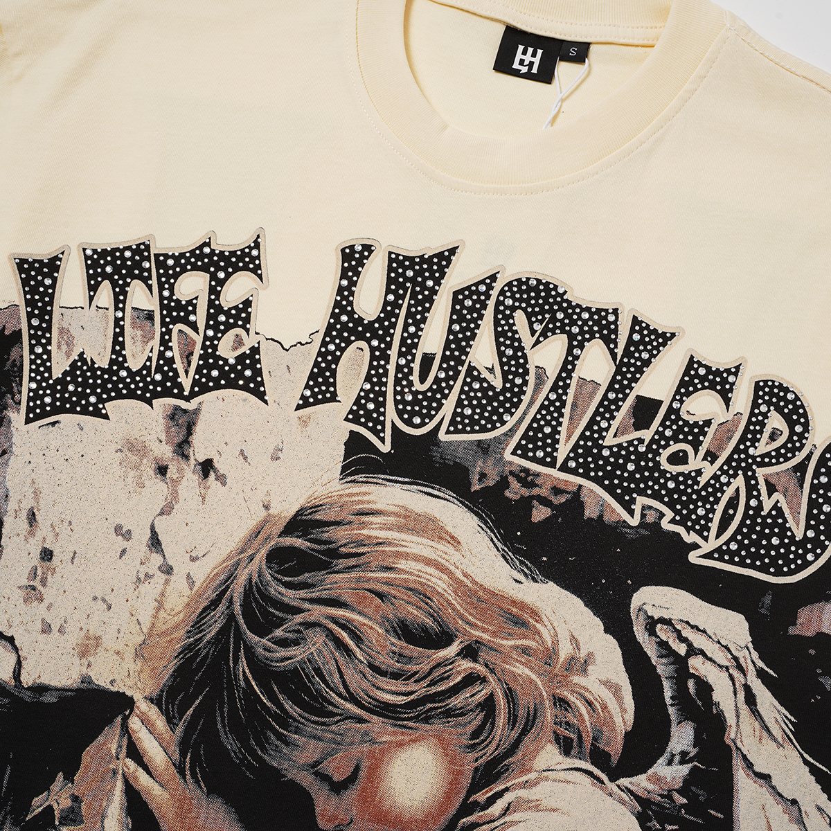 Life Hustlere No Days Off Angel Graphic T-Shirt ¡ª detail