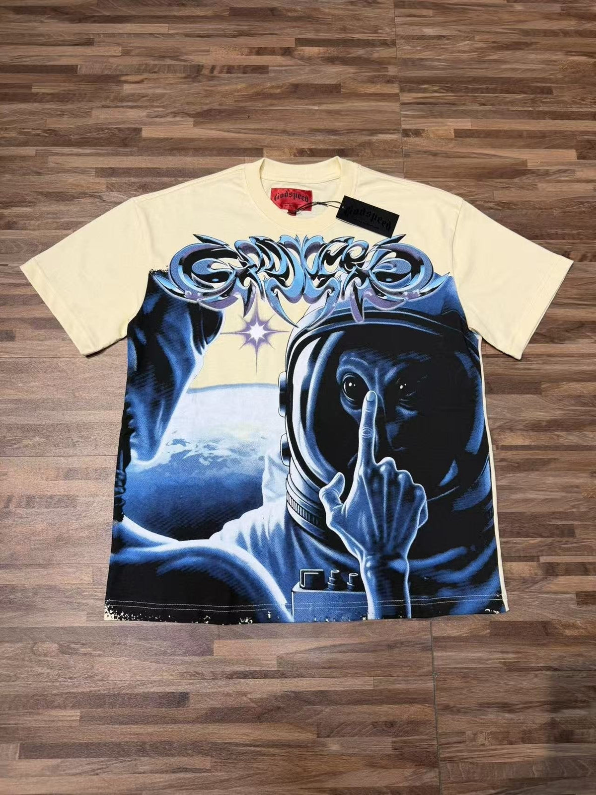 Godspeed Cream Rock Graphic T-Shirt ¡ª context