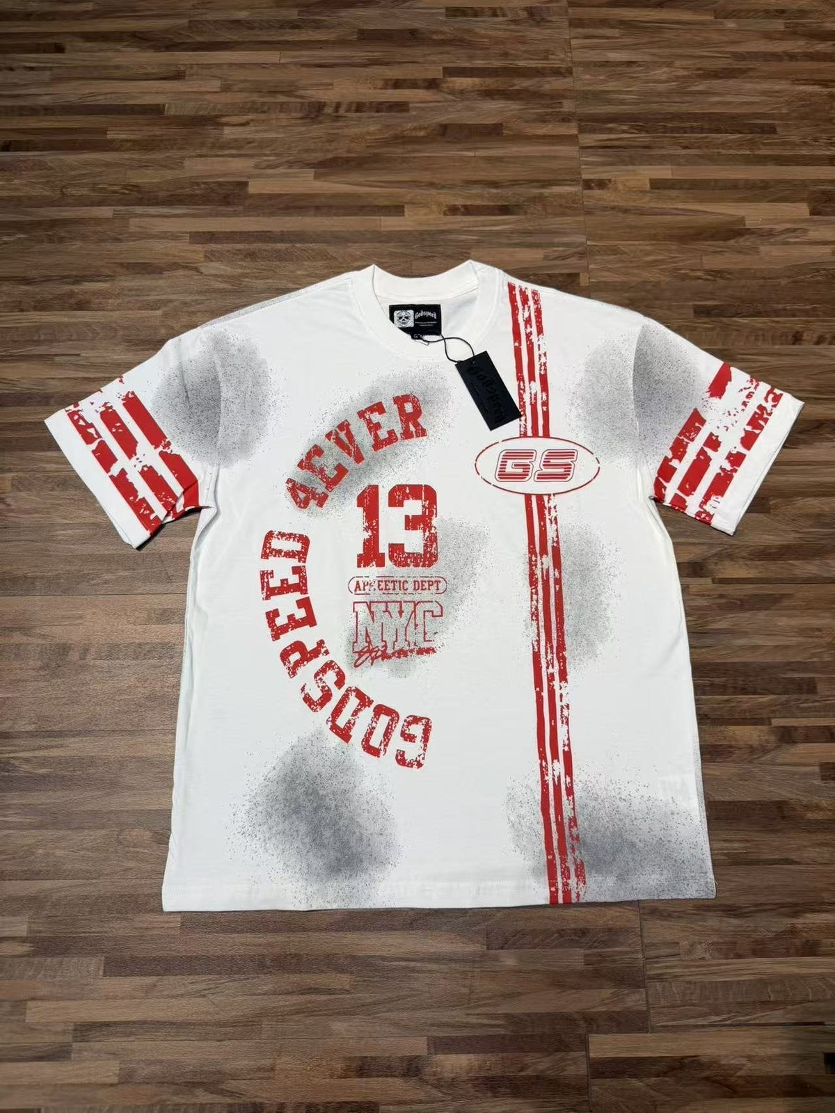 Godspeed Distressed Rock Graphic Short-Sleeve T-Shirt ¡ª front