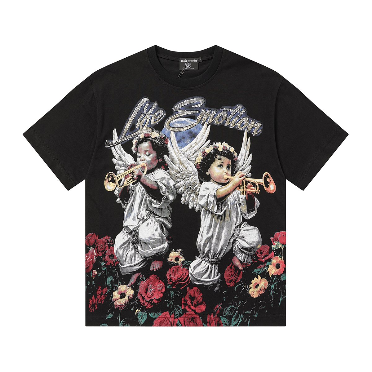 MIXED EMOTION Angel Rose Graphic Short-Sleeve T-Shirt ¡ª hero