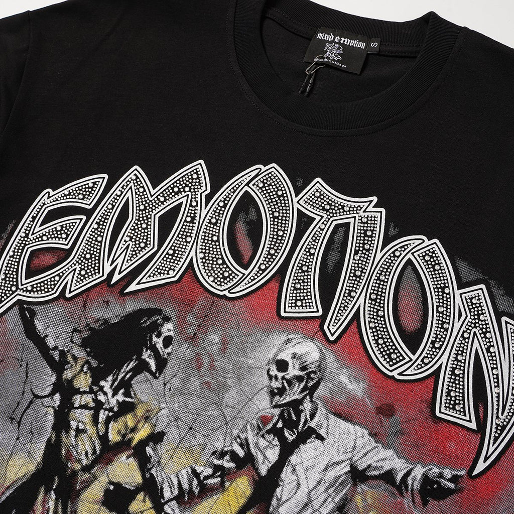 MIXED EMOTION Skeleton Graphic T-Shirt ¡ª detail