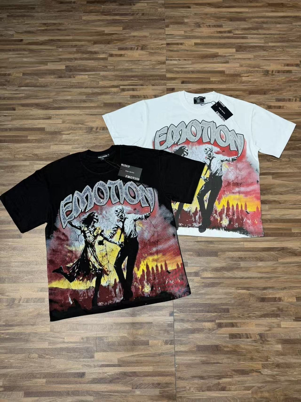 MIXED EMOTION Skeleton Graphic T-Shirt ¡ª comparison