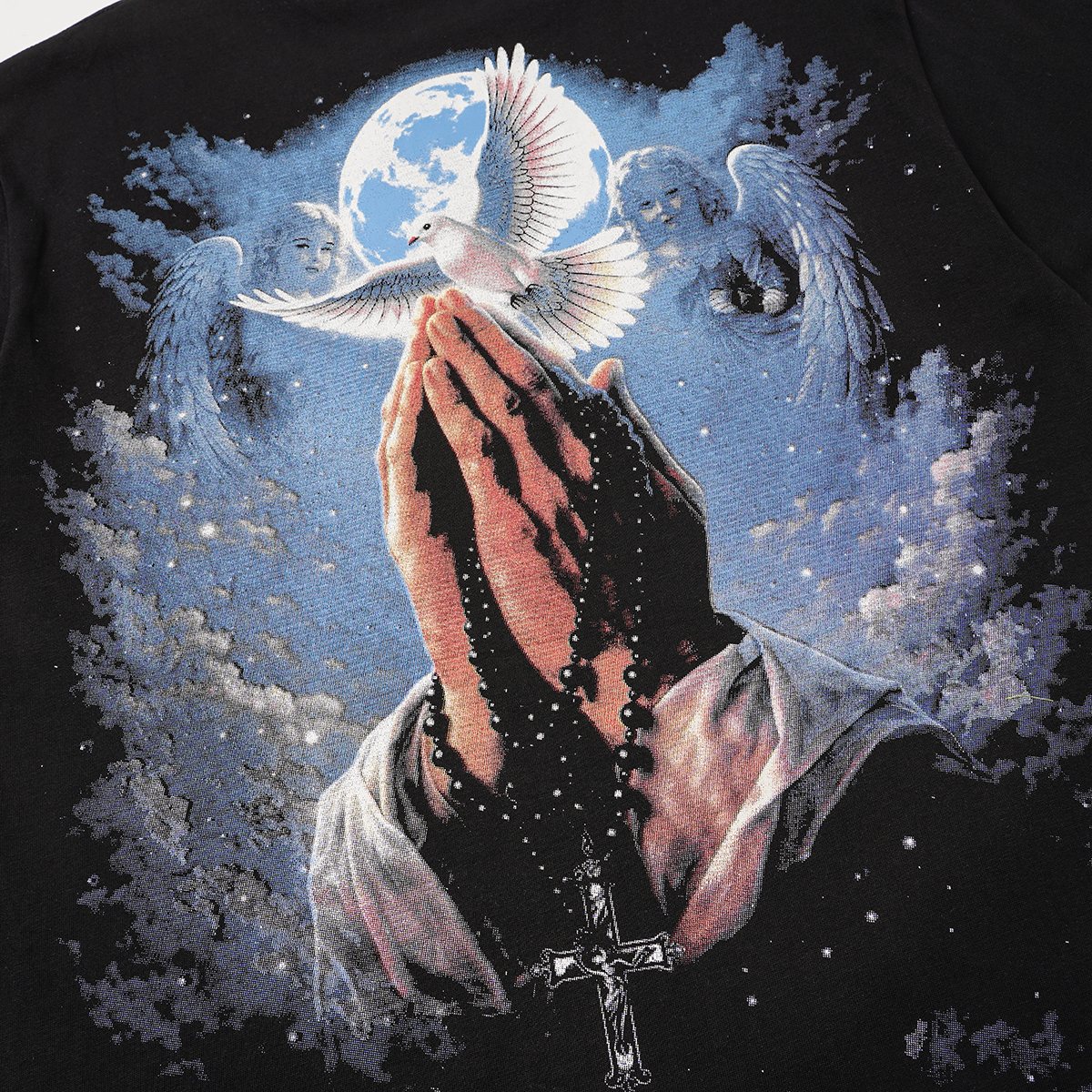 MIXED EMOTION Rhinestone Graphic Short-Sleeve T-Shirt ¡ª detail