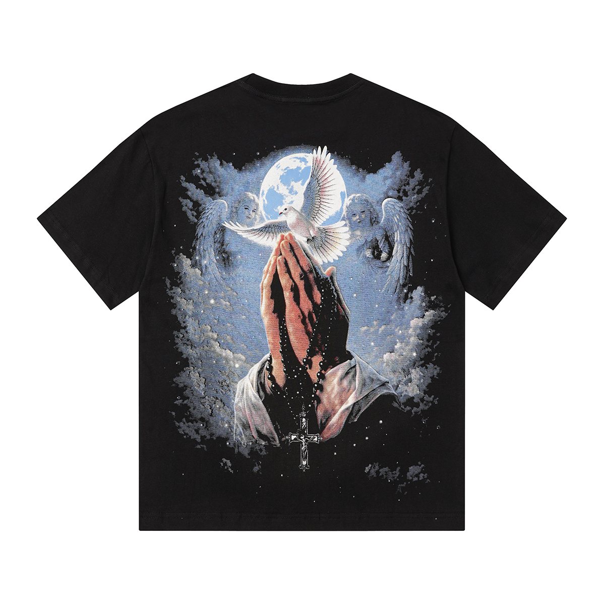 MIXED EMOTION Rhinestone Graphic Short-Sleeve T-Shirt ¡ª back