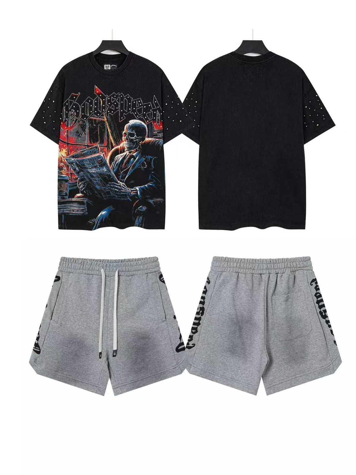 Godspeed Astronaut Graphic T-Shirt & Shorts Set ¡ª front