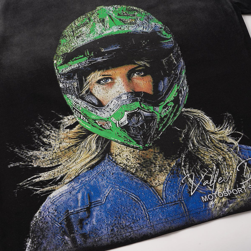 VALLEY Motorsport Speedway Graphic T-Shirt ¡ª detail