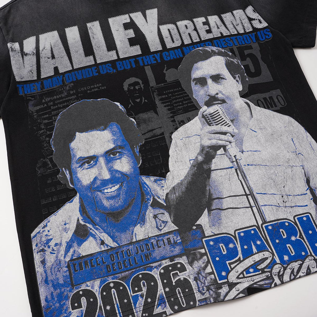 VALLEY Portrait Graphic Short-Sleeve T-Shirt ¡ª detail
