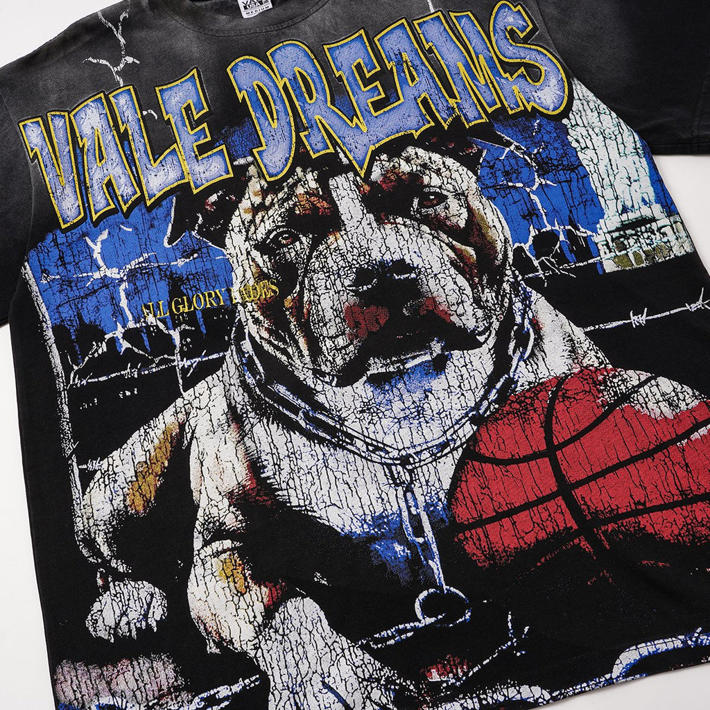 VALLEY Dog Basketball Graphic T-Shirt ¡ª detail