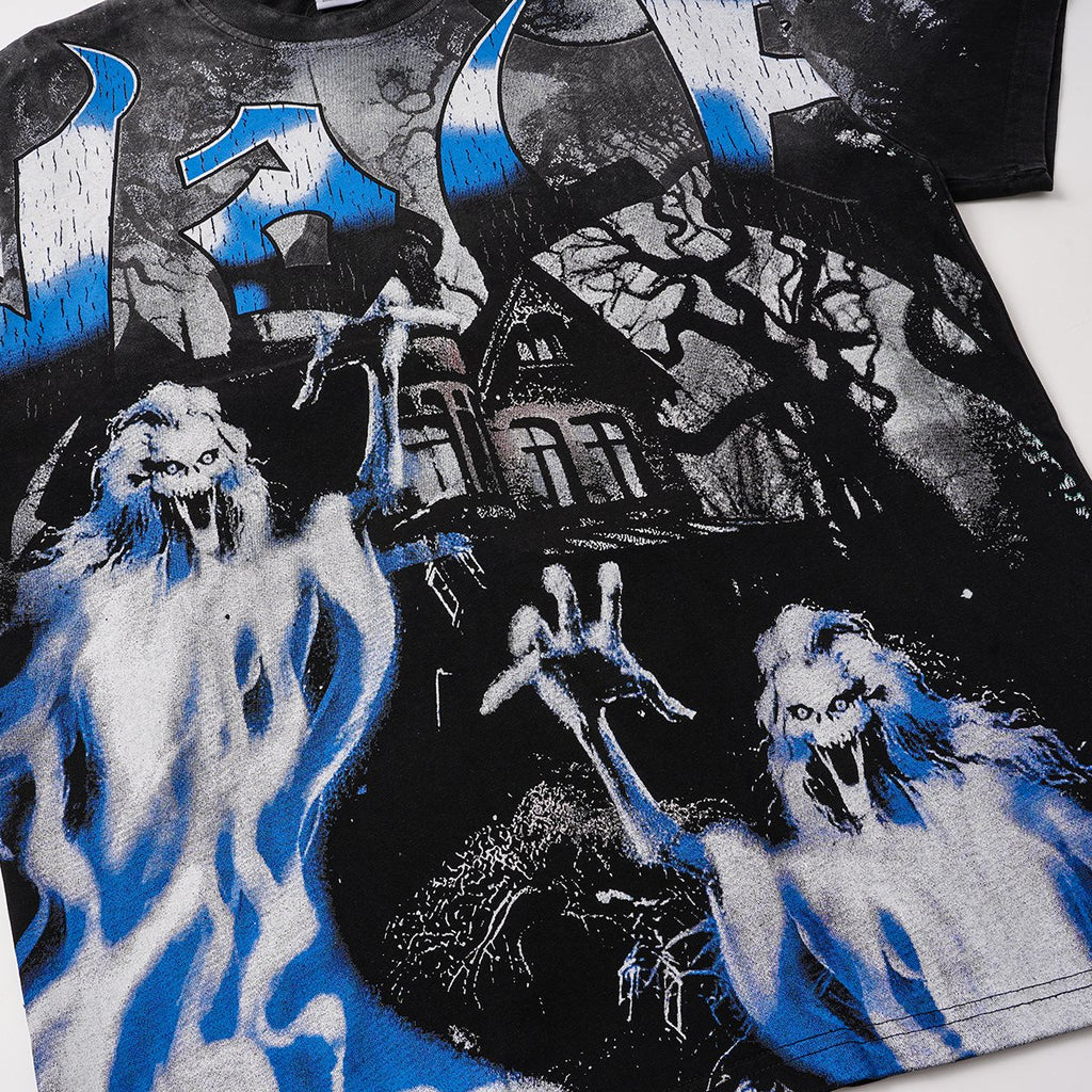 VALE USA Haunted House Ghost Graphic T-Shirt ¡ª detail