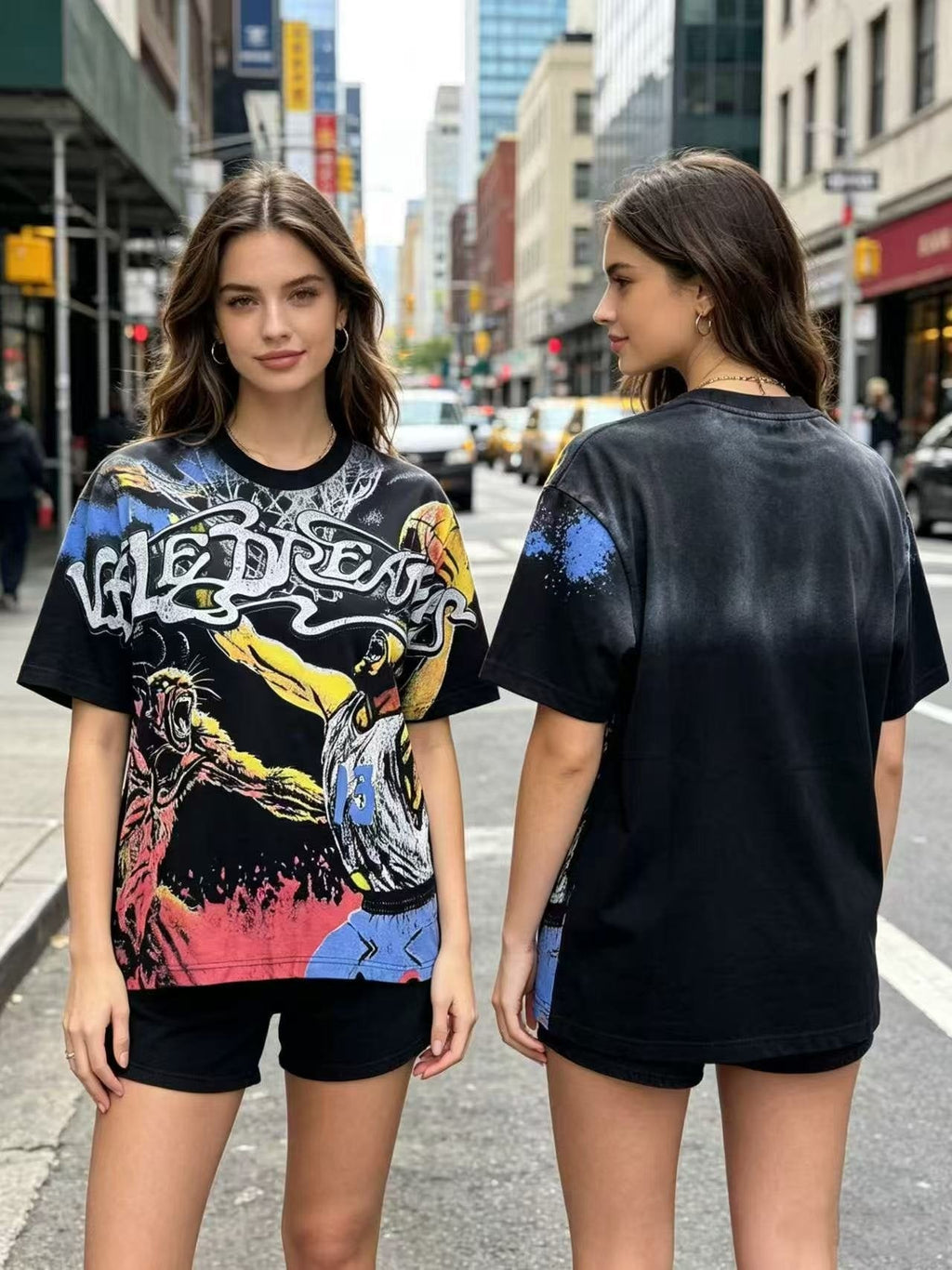 VALLEY Basketball Animal Graphic Short-Sleeve T-Shirt ¡ª model