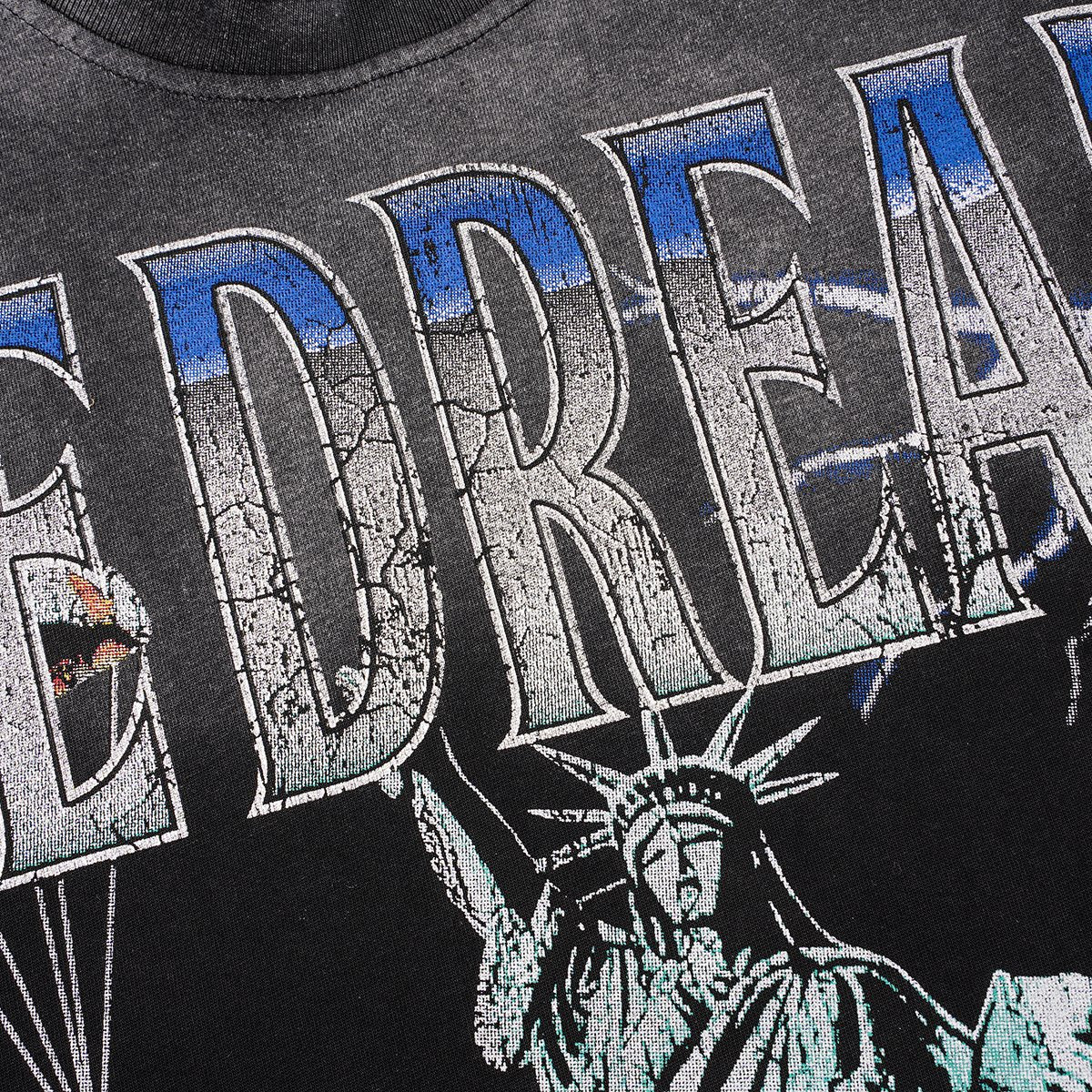 VALLEY Statue of Liberty Parachute Graphic T-Shirt ¡ª detail