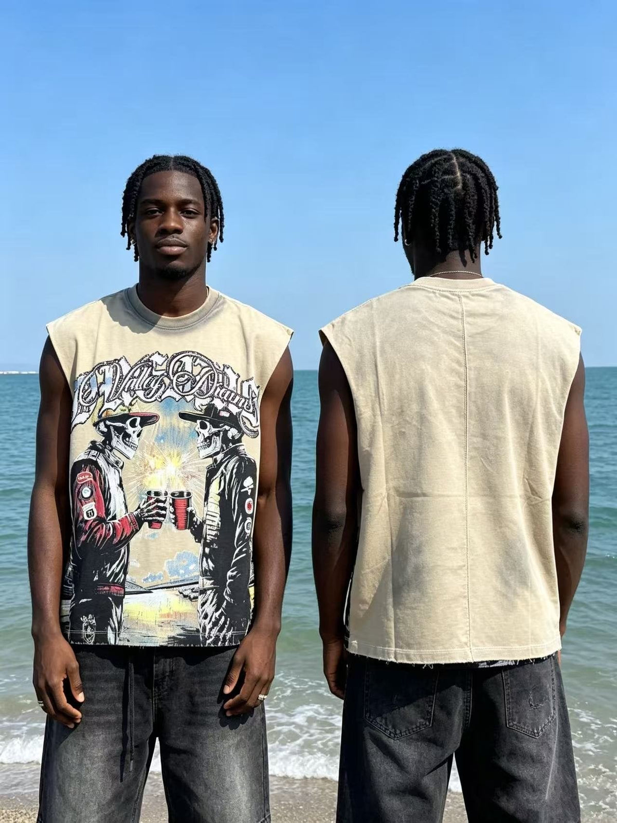 VALLEY Dreams Graphic Sleeveless T-Shirt ¡ª model