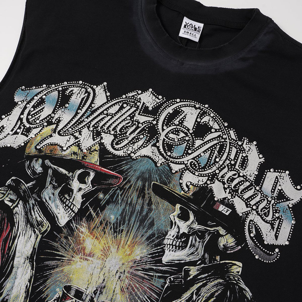 VALLEY Dreams Graphic Sleeveless T-Shirt ¡ª detail