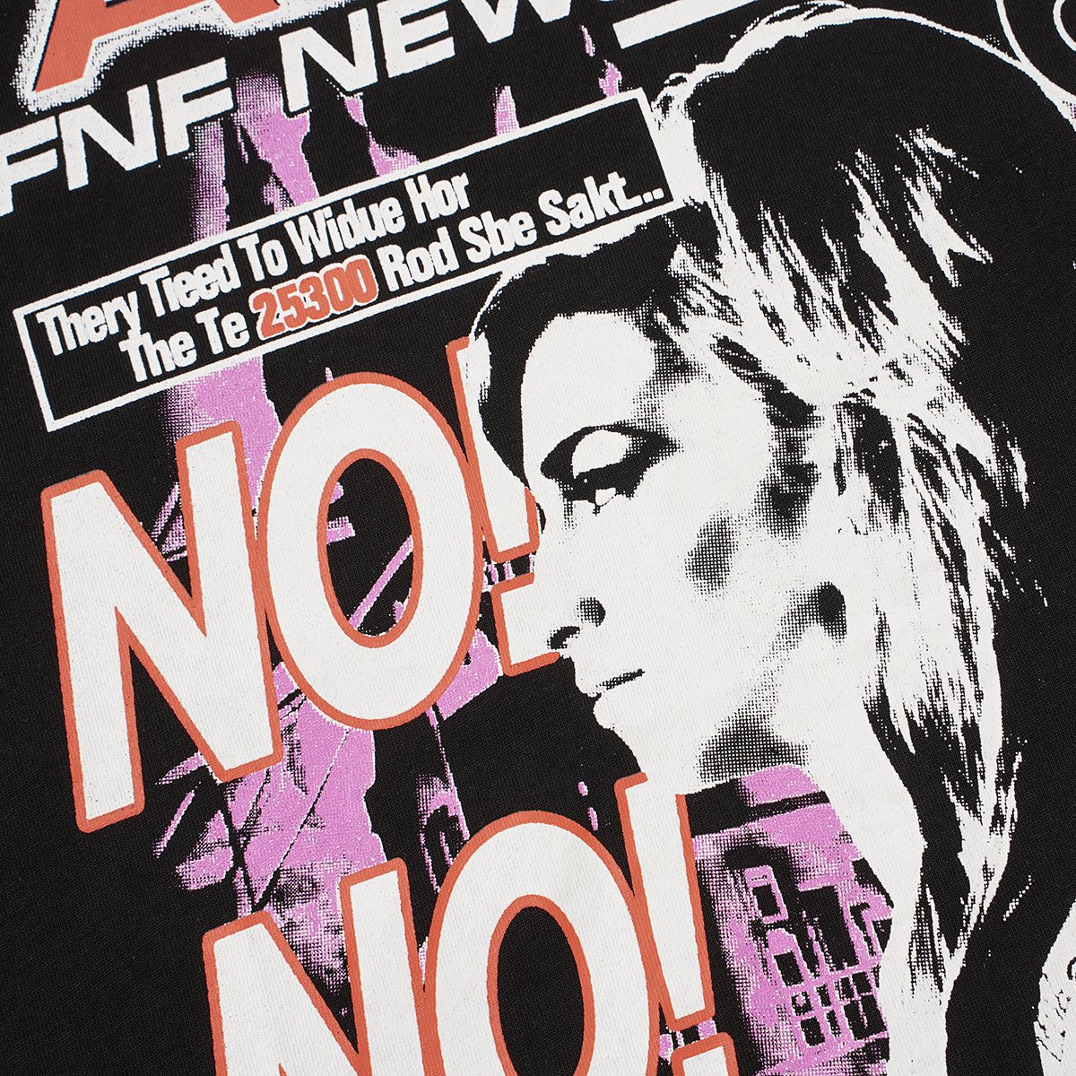 THAT'S A AWFUL LOT OF COUGH SYRUP News Network Graphic T-Shirt ¡ª detail