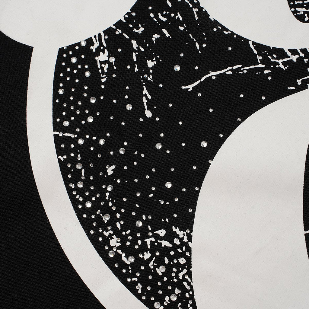 MIXED EMOTION Rhinestone Graphic Short-Sleeve T-Shirt ¡ª detail
