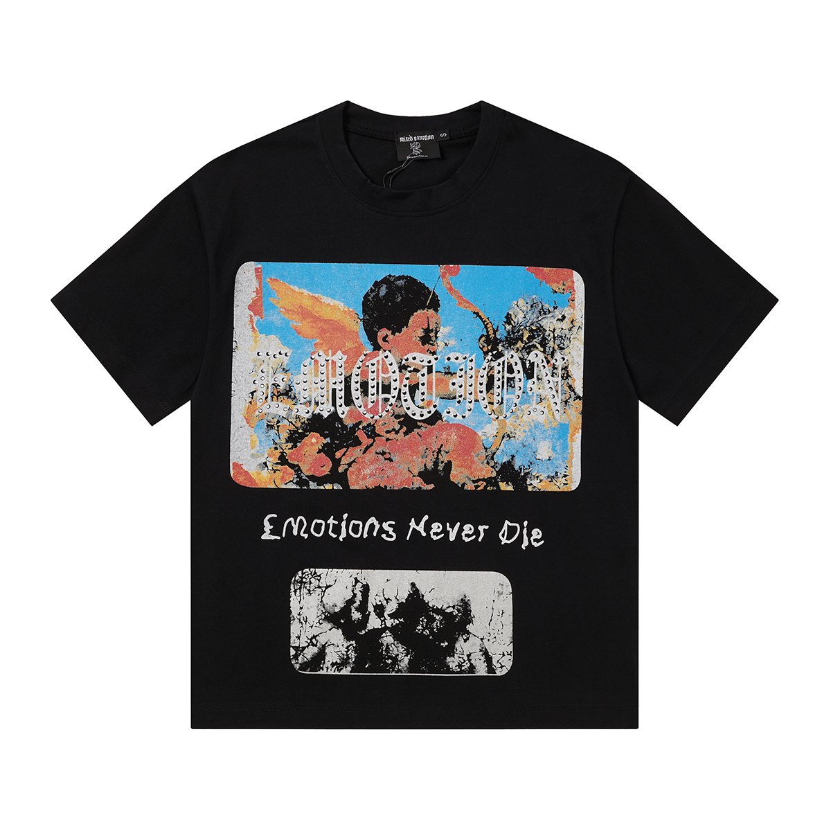 MIXED EMOTION Rhinestone Graphic T-Shirt ¡ª hero