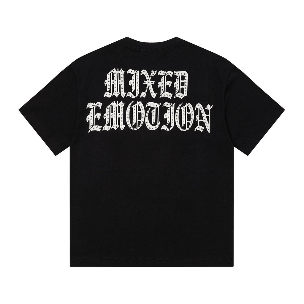 MIXED EMOTION Rhinestone Graphic T-Shirt ¡ª back