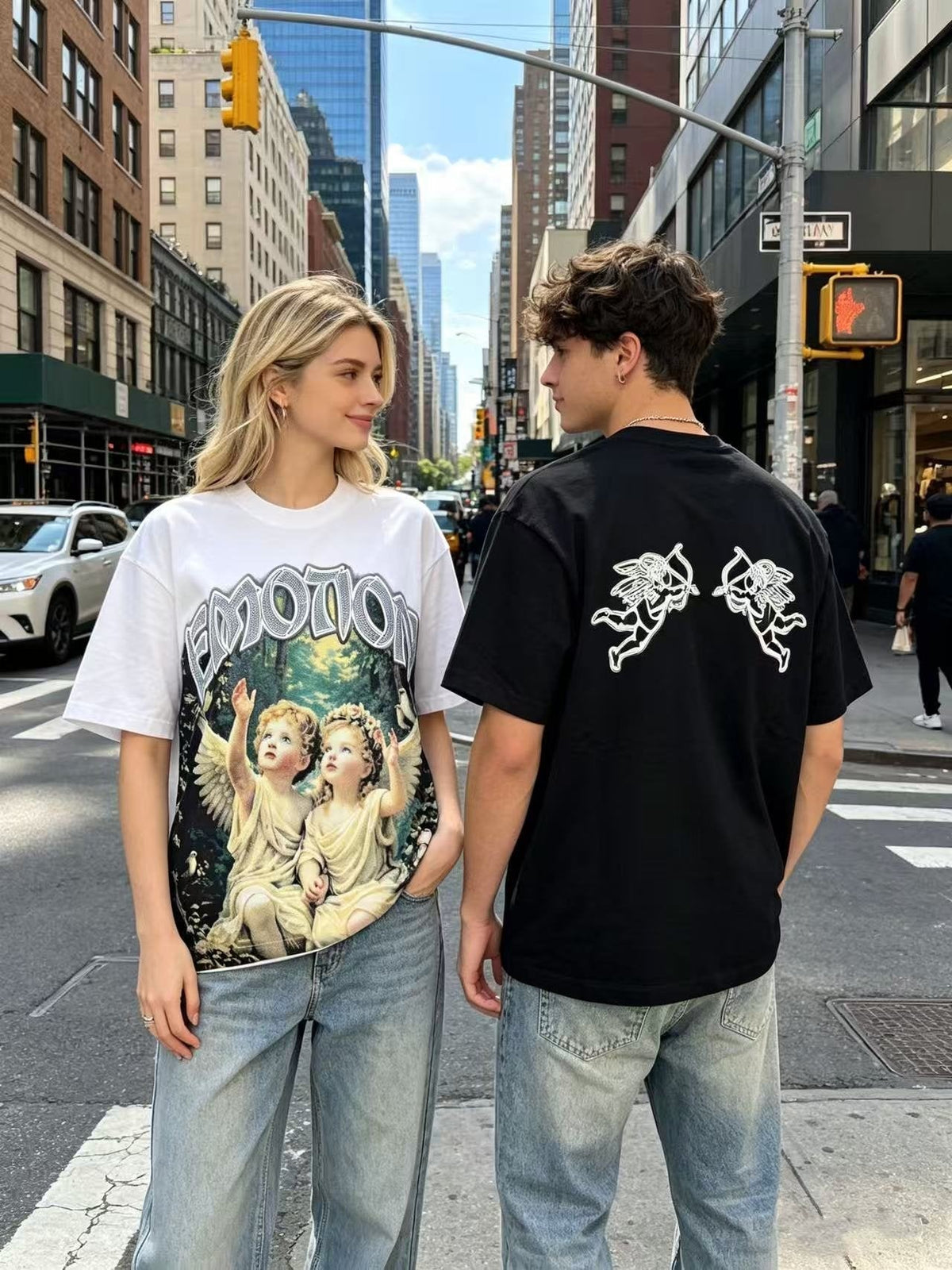 MIXED EMOTION Angel Graphic T-Shirt ¡ª context